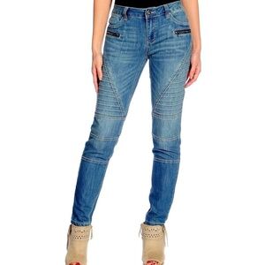 Indigo Thread Co Denim 6 Pocket Pintuck Seamed Bikercore Jeans Size 20W